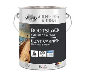 Vernis bois Yacht Bateau W400 - Résistant, élastique MAT - Noir - 5L