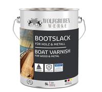 Vernis bois Yacht Bateau W400 - Résistant, élastique - Satiné - Rouge feu 5L