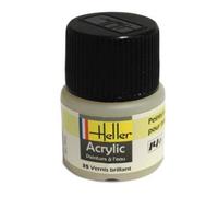 Vernis brillant - HELLER - Peinture acrylique à l'eau - Contenance 12 ml