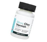Vernis brillant pour argile | 120 ml de scellement brillant pour argile et céramique, protection imperméable contre les fissures, peinture à l'huile en céramique, fournitures de bricolage, studio à