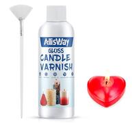 Vernis brillant pour Bougies, Brillant Vernis à Bougie, Vernis Peinture Acrylique, Vernis Final Brillant, Bougies Peinture Pinceau Haute Brillant, Vernis Transparent, Brillant, Imperméable, 200ml