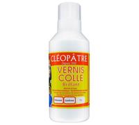 CLEOPATRE - Vernis Colle Transparent Brillant 100g - Séchage Rapide, Sans Solvant, Tous Supports - Loisirs Créatifs, Diamond Painting, Serviettage - Fabrication Française