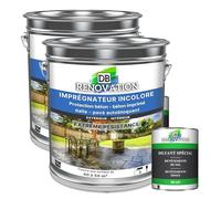 Vernis de protection sol béton, pierre pour Terrasse, façade - Imperméabilisant, Hydrofuge, Anti-tâche - Incolore 10 KG + 2L Diluant