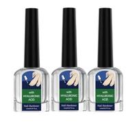 Vernis Durcisseur Ongle Extra Fort,Huile Cuticules Ongles,Soin Des Ongles à L'acide Hyaluronique,Hyaluronic Acid Nail Hardener,Hyaluronic Acid Nail Care With Vitamin E & Jojoba Oil (3)