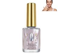 Vernis fortifiant effet miroir lilas, séchage rapide, 10 ml (1 pièce) | Ce vernis brillant effet miroir offre une finition iridescente pour une manucure élégante, tandis que sa formule à séchage