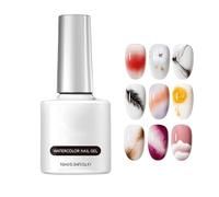 Vernis gel - 10 ml de couleur marbrée transparente pour ongles, fournitures de beauté professionnelles | Finition durable et vibrante, idéale pour le salon, la maison, voyages, mariages, les f