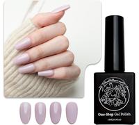 Vernis Gel 3-En-1 One-Step Pas De Base Ni De Top Coat Nécessaires, Sans Ponçage, Compatible Uv/Led 15ml (#14 Murmure De Lavande)