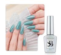 Vernis Gel 3-en-1 Sun&Beam Nails One-Step | Pas de Base ni de Top Coat Nécessaires, Sans Ponçage, Compatible UV/LED 12ml (#629 Voile d’Argent)