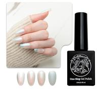 Vernis Gel 3-en-1 Sun&Beam Nails One-Step | Pas de Base ni de Top Coat Nécessaires, Sans Ponçage, Compatible UV/LED 15ml (#55 Lueur Aurore Vert Clair)