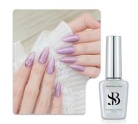 Vernis Gel 3-en-1 Sun&Beam Nails One-Step | Pas de Base ni de Top Coat Nécessaires, Sans Ponçage, Compatible UV/LED 12ml (#722 Sucre Arc-en-ciel)