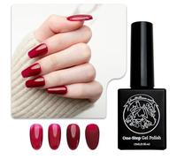 Vernis Gel 3-en-1 Sun&Beam Nails One-Step | Pas de Base ni de Top Coat Nécessaires, Sans Ponçage, Compatible UV/LED 15ml (#10 Confiture de Baies Transparente)