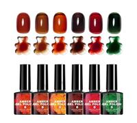 Vernis Gel Automne Ensemble de 6 Vernis Teintes Caramel et Ambre