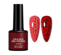 Vernis gel Crackle, vernis gel à pigments élevés - 7 ml Fournitures de manucure pour filles, décorations de salon, maison, vacances, bal, rendez-vous