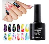 Vernis Gel,Encre Marbrée pour Ongles - Colle Constructrice pour Ongles, Fournitures de Décoration Artistique pour Techniciens Beauté, Femmes, Mariage, Salon de Beauté