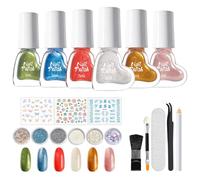Vernis Gel Pour Ongles,1 Kit de Fournitures pour Manucure Créative | Ensemble de Vernis à Ongles,pour Mère Petite Amie Épouse Salon à la Maison Rassemblement Plage Voyage Rencontres Déplacement
