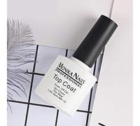 Vernis gel semi-permanent 15 ml, finition top coat - Brillance intense, tenue plus de 14 jours, retrait facile, idéal pour les manucures professionnelles (femmes).