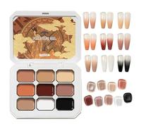 Vernis Gel Solide, Vernis à Ongles en Gel Dégradé 9 Couleurs, Finition Brillante Séchage Rapide Tenue Longue Pour Manucure Quotidienne Femme