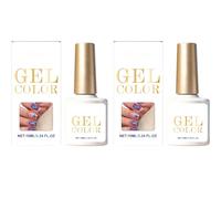 Vernis gel yeux de chat myrtille - Ongle magnétique pour des effets bleus et violets - Manucure durcissante UV/LED longue durée (2pcs)