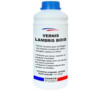 Vernis Lambris Bois - Codeve Bois - 1L - Intérieur - Pour Protéger Un Lambris En Bois De Sapin, Douglas, épicéa Ou Frêne.