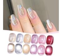 Vernis Magnetique Semi Permanent Cat Magnetic Eye Gel Crystal Light Jelly Rose Glass Vernis À Ongles U V Brillant Aurora Gel