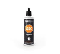 Vernis mat acrylique - AK INTERACTIVE - 100 ml - Application au pinceau et aérographe - Finition mate
