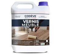 Vernis Meuble - Codeve Bois - 5L - Intérieur - Pour La Protection De Votre Meuble, Table, Buffet Ou Armoire En Bois.