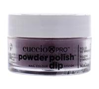 Vernis ongles Pro Powder Polish Dip System - Prune avec nuances noires par Cuccio Colour pour femmes - Poudre ongles 0,5 oz