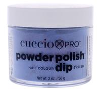 Vernis ongles Pro Powder Polish Dip System - Violet avec paillettes rouges par Cuccio Colour pour femmes - Poudre ongles 1,6 oz