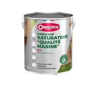 OWATROL Vernis Bois D2 – Brillant dur marine pour bois extérieurs neufs & anciens – 2,5 L
