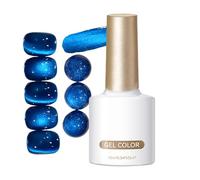 vernis pour les yeux de chat bleu - oeil de chat irisé | Vernis gel - Ongles en de sable irisé au bord du lac du Rhin. Convient adolescents, femmes, aux copines et aux famil