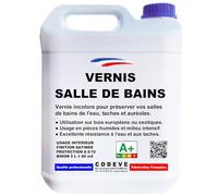 Vernis Salle De Bain - Codeve Bois - 5L - Intérieur - Pour La Protection De Votre Meuble De Salle De Bain Ou De Lavabo.