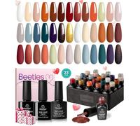 Vernis Semi Pe Ent, 20 Couleurs Lot De Vernis À Ongles Gels Raison Et Romantisme Or Flash Gris Bleu Rouge, Sèche Sous Lampe[VV1568]