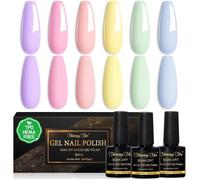 Vernis Semi Pe Ent Pastel, 6 Couleurs Printemps Été Vernis Semi Pe Ent Violet Rose Pêche Jaune Pâle Vert Sauge Bleu À Ongles[VV246]