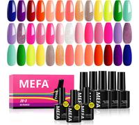 Vernis Semi Permanent 23 Pcs, 20 Couleur Vernis Gel Uv Semi Permanent Avec Top Coat, Base Coat, Matte Top Coat, Soak Off Uv Led Vernis À Ongles Pour Gel Ongle Manucure Nail Art