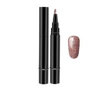 Vernis Semi Permanent, 3 En 1 Stylo Vernis à Ongles, Stylos De Vernis à Ongles, 3 En 1 Gel Vernis à Ongles Stylo, Vernis Polish Ongles Semi-Permanents Imperméables Pour Ongle (Pink, 1PC)