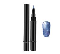 Vernis Semi Permanent, 3 En 1 Stylo Vernis à Ongles, Stylos De Vernis à Ongles, 3 En 1 Gel Vernis à Ongles Stylo, Vernis Polish Ongles Semi-Permanents Imperméables Pour Ongle (Blue, 1PC)