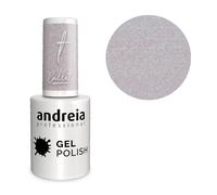 Andreia Vernis Gel Semi-Permanent pour Lampe UV/LED - Vernis à Ongles Couleur Intense Tenue 4 Semaines pour French Manucure - Couleur BA6 Briller Clair - Nuances de Gris et Violet - 10 ml