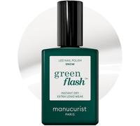 Vernis Semi Permanent Green Flash - Vernis À Ongles Gel - Vernis 12-Free, Bio Sourcé (84%) - Manucure Professionnelle - 15 Ml (Snow)