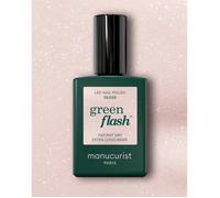 Vernis semi-permanent - Manucurist Green Flash - LED Gloss - 15 ml - Blanc aux reflets rose irisés