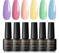 Vernis Semi Permanent Nude,6 Couleurs Mini Marron Pastel Naturel Nude Beige Abricot Rose Nue Le Brun Vernis À Ongles Soak Off Uv Led Gel Nail Polish