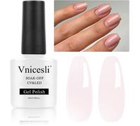 Vernis Semi Permanent Nude Rose, 10ml Vernis Gel Uv Semi Permanent Nudee Naturel French Gel Nail Art Transparent Vernis Gel Led Soak Off Vernis Manucure