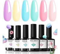 Vernis Semi Permanent Pastel Rose Soak Off Uv Led Vernis À Ongles, Vernis Gel Uv Semi Permanent, Gel Nail Polish Gel Vernis Avec Boîte Cadeau Pour Valentin Nail Art Kit Manucure