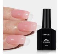 Vernis-Semi-Permanent Rose Clair,15ml Soak Off UV LED Vernis-Gel Semi-Permanent Rose pour Nail Art Gel French-Manucure