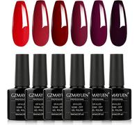 Vernis Semi Permanent Rose Nude 6pcs Rose Pale Pastel Gel Couleur Ongle Uv Soak Off Rose Clair Polish French Manucure Set