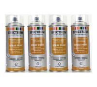 Vernis spray en Aérosol - SPECTRUM - Lot de 4 - 400ml - Transparent - Acrylique - Brillant