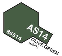 Vernis Spray Pour Plastique 100 Ml. Vert Olive Avion USAF 86514 TAMIYA