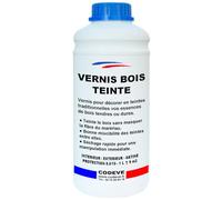 Vernis Teinte Bois - Codeve Bois/Acajou - 1L - Intérieur/extérieur - Pour La Décoration D'un Bardage, Persienne, Volet, Huisserie Ou Fenêtre.