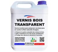 Vernis Transparent Bois - 5 L - Codeve Bois