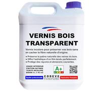 Vernis Transparent Bois - Codeve Bois - 5L - Intérieur - Pour Conserver Toute La Transparence Des Veines Du Bois Sans Les Masquer.