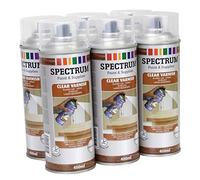 Vernis transparent Lot 6 Bombes Peinture Spray Aérosol 6X400ml bois,métal,aluminium,verre,pierre,plastique